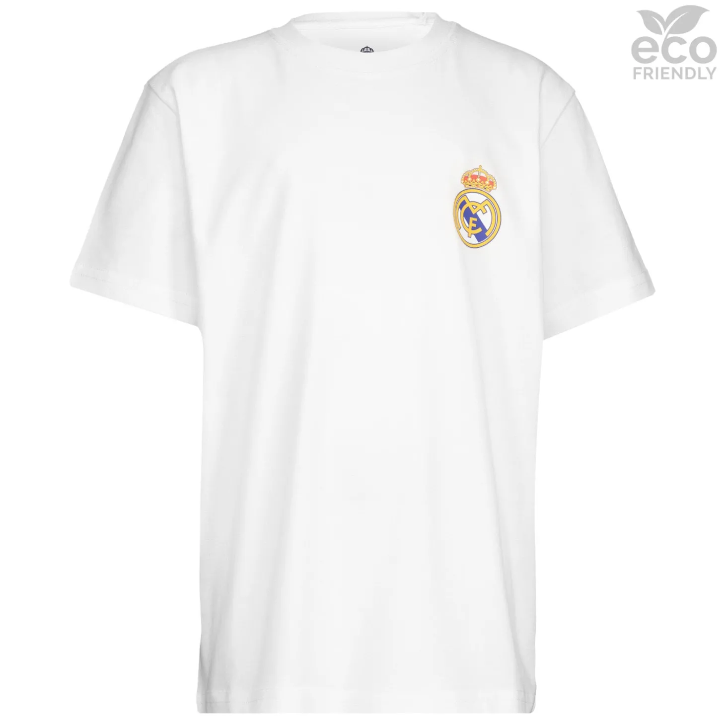 OSDM T-Shirts^Youth ECO Essentials Real Madrid Color Crest T-Shirt White