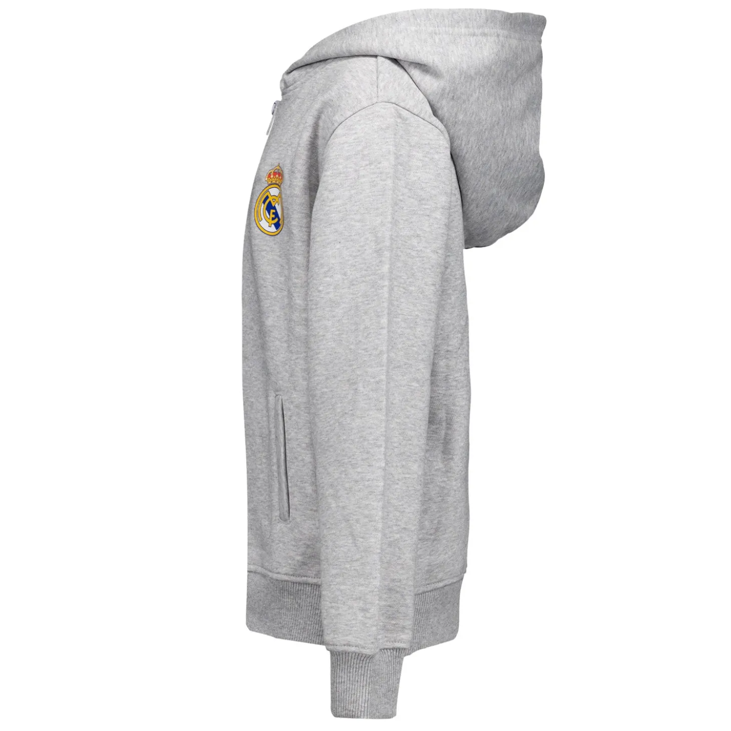 OSDM Sweatshirts^Youth ECO Essentials Real Madrid Color Crest Zip Hoodie Light grey