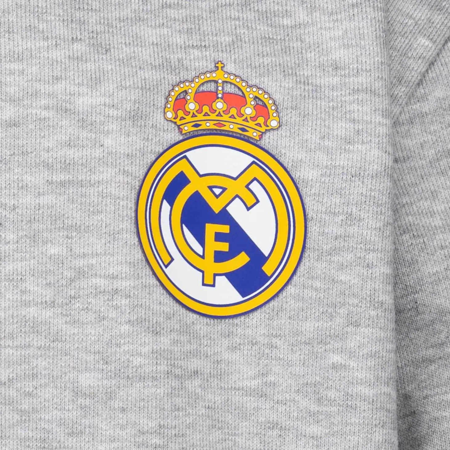 OSDM Sweatshirts^Youth ECO Essentials Real Madrid Color Crest Zip Hoodie Light grey