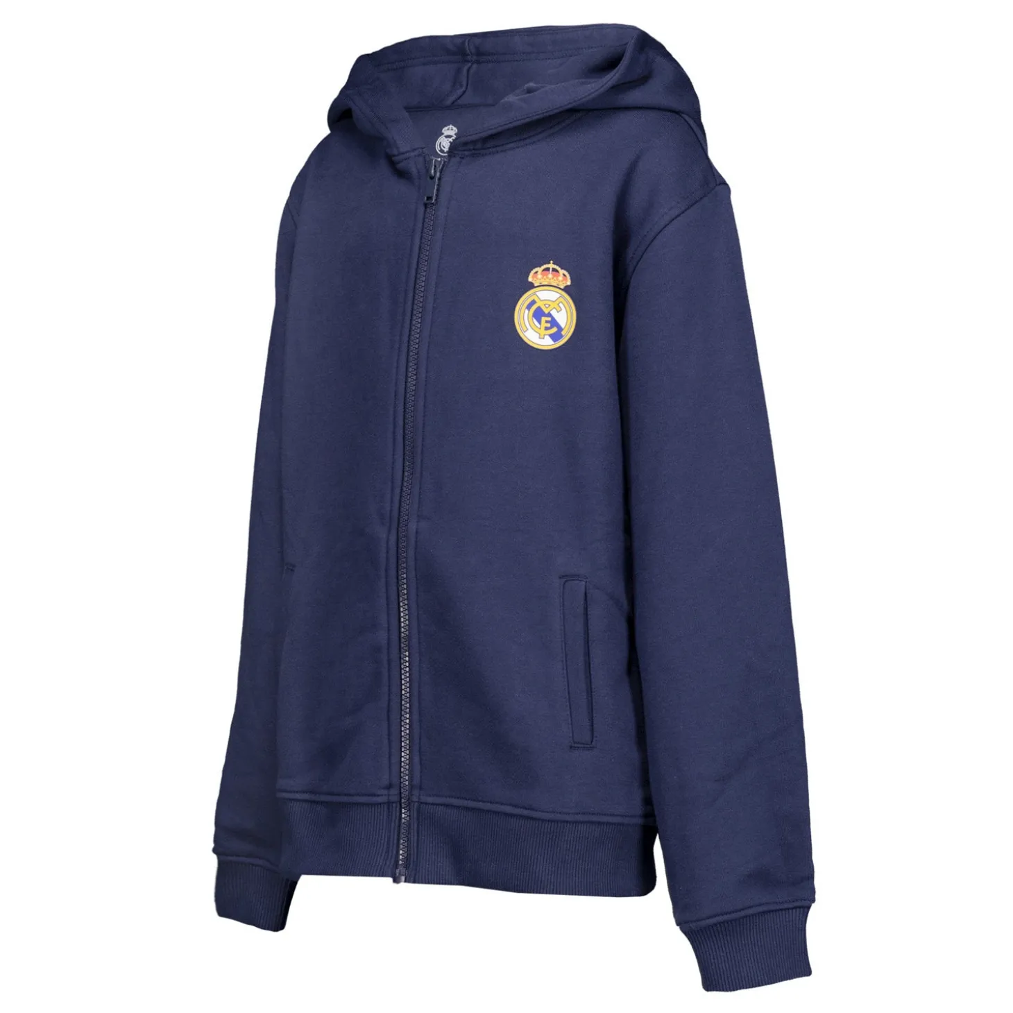 OSDM Sweatshirts^Youth ECO Essentials Real Madrid Color Crest Zip Hoodie Navy