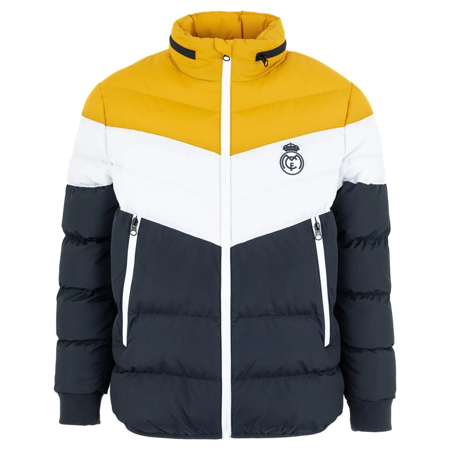 MBA Solutions Jackets^Youth Outerwear Color Block V Shaped Puffer Jacket Navy