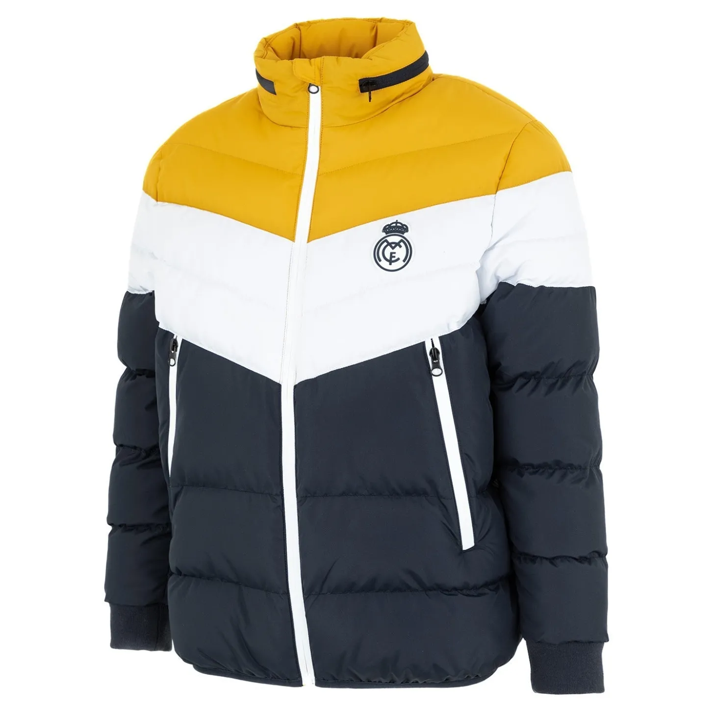 MBA Solutions Jackets^Youth Outerwear Color Block V Shaped Puffer Jacket Navy