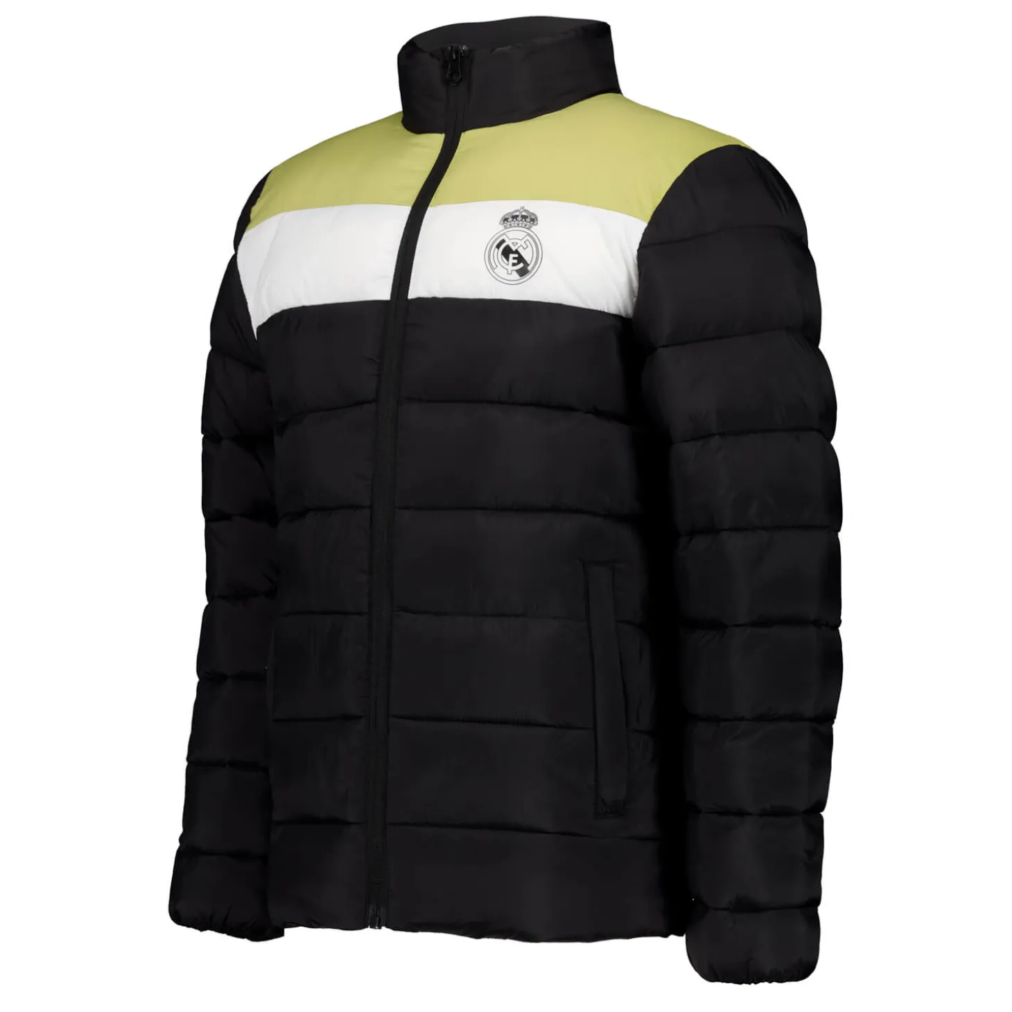 MBA Solutions Jackets^Youth Outerwear Padded Jacket Color Block Black Real Madrid