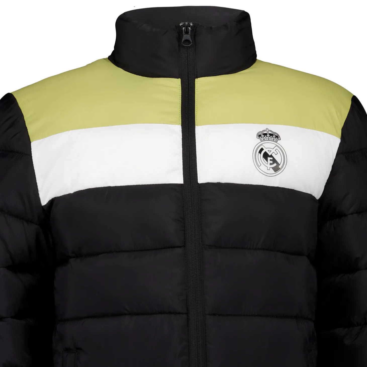 MBA Solutions Jackets^Youth Outerwear Padded Jacket Color Block Black Real Madrid