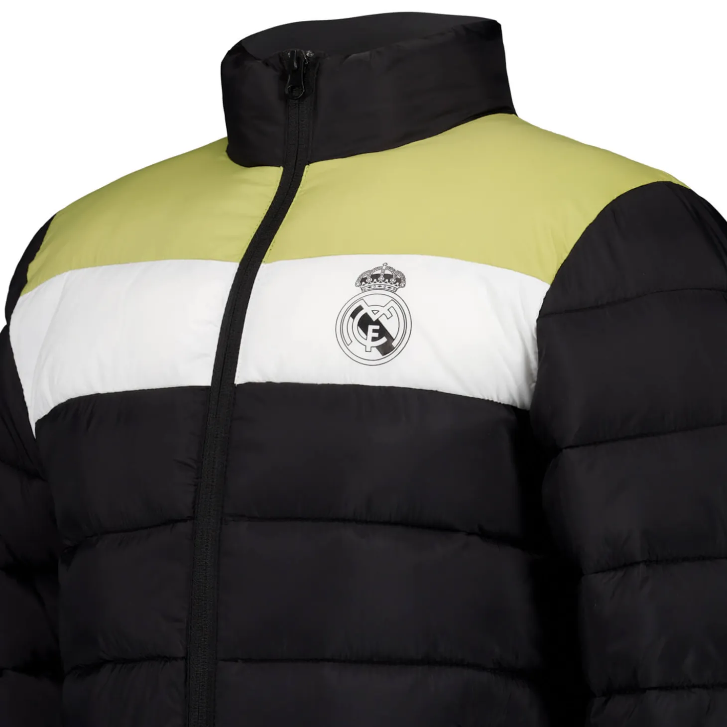 MBA Solutions Jackets^Youth Outerwear Padded Jacket Color Block Black Real Madrid