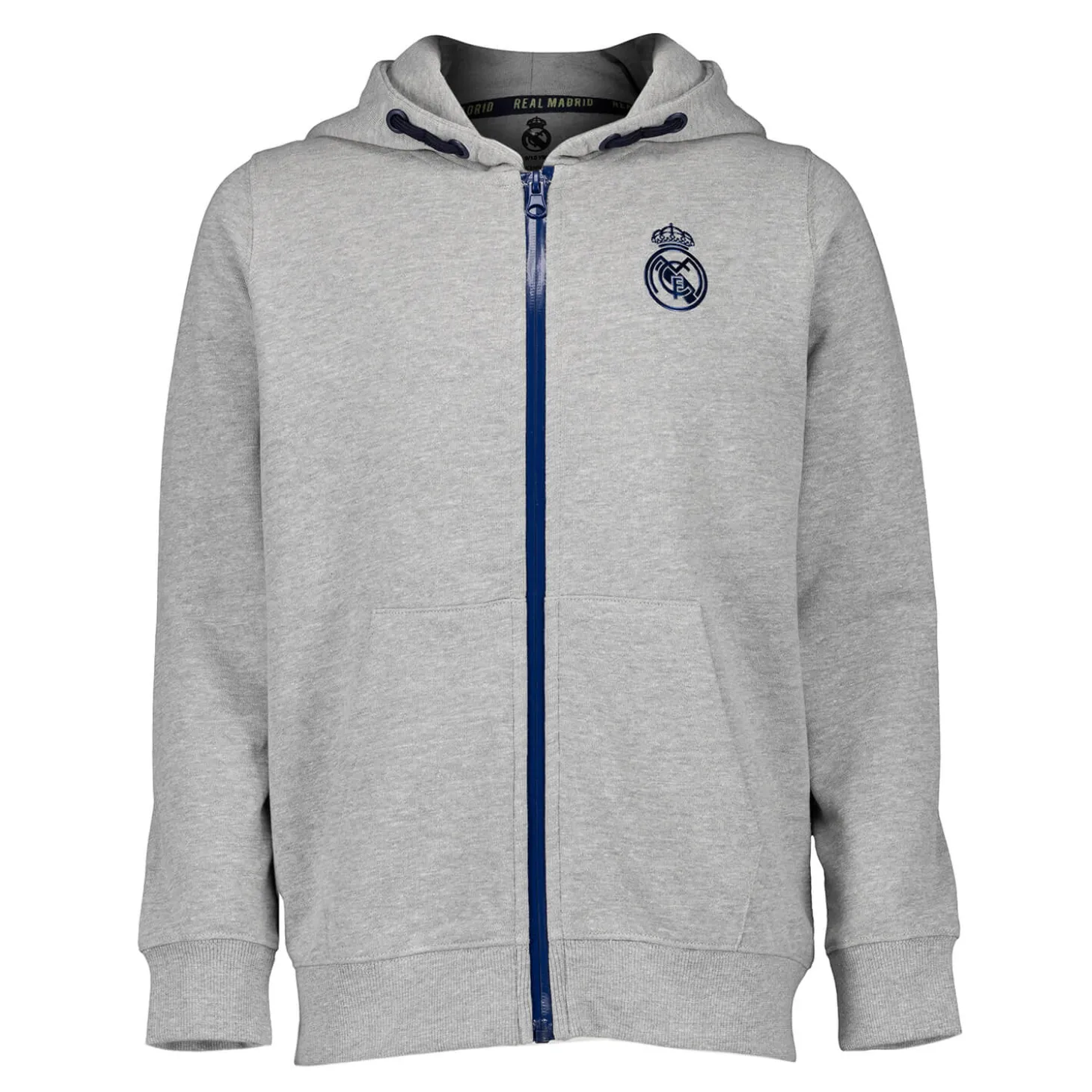 ITEX Tracksuits^Youth Tracksuit Fan Kids Ombre Zip Grey Melange Real Madrid