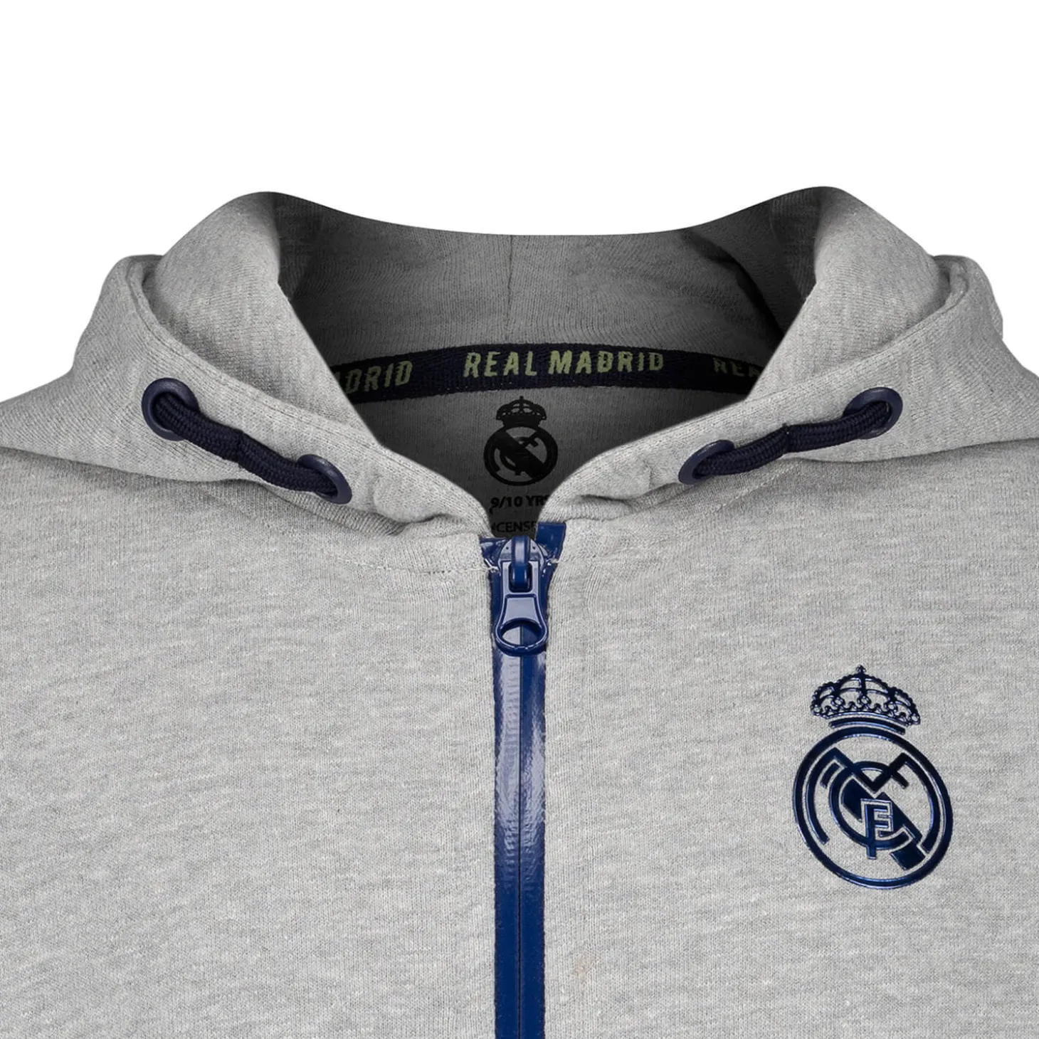 ITEX Tracksuits^Youth Tracksuit Fan Kids Ombre Zip Grey Melange Real Madrid