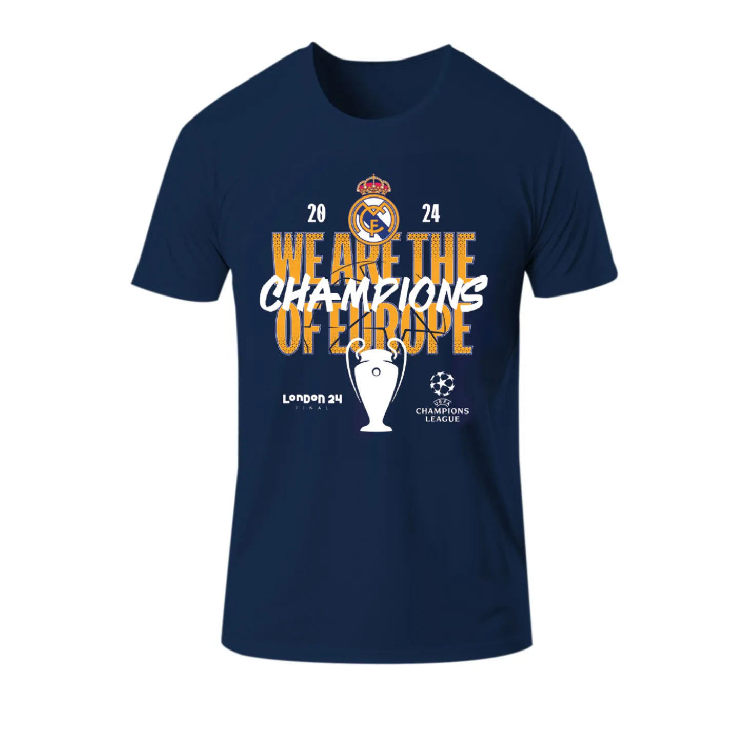 The Great Branding Company T-Shirts^Youth UCL Champions 15 T-Shirt Navy